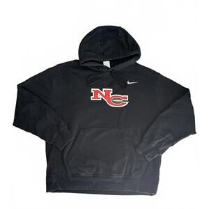 Nike Black Hoodie with NC Logo, Size Large
